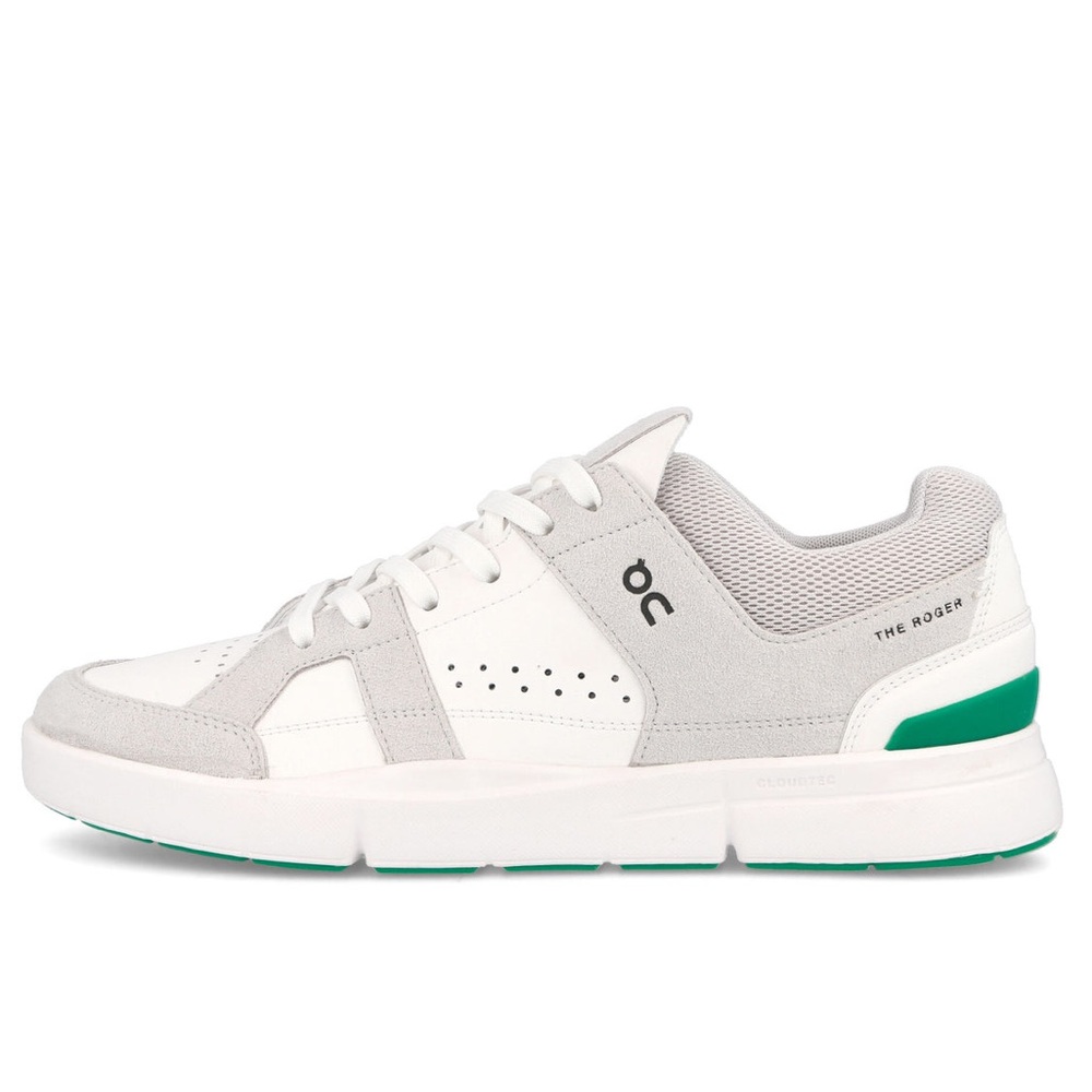 ON RUNNING CLOUD Men ROGER Centre Court US12 White Green Very Good Condition